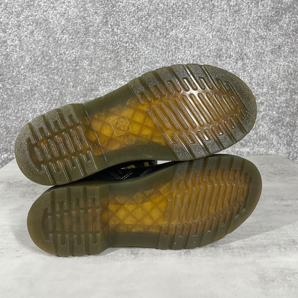 Dr Martens Boots Womens 5 Mens 4 1460 Pascal J Combat Leather Yellow Stitching - Picture 8 of 10